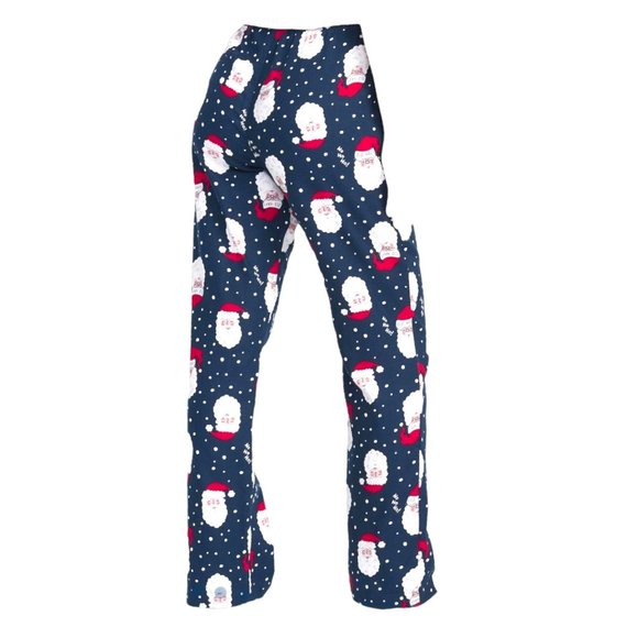 Blue Santa Flannel Sleep Lounge Pajama Pants Woman's Size XXL JJ1910 - Picture 5 of 5